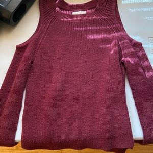 shoulder cut sweater from hollister